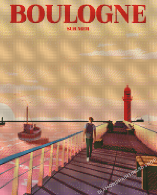 Boulogne Sur Mer Pier Poster Diamond Paintings