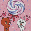 Brown And Cony Diamond Paintings
