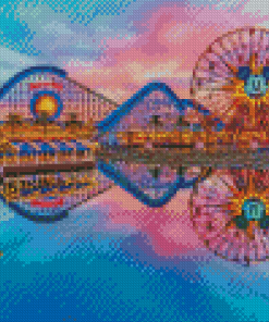 California Adventure Park At Sunset Diamond Paintings