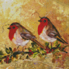 Cardinal Couple Art Diamond Paintings