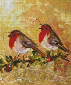 Cardinal Couple Art Diamond Paintings