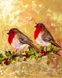 Cardinal Couple Art Diamond Painting