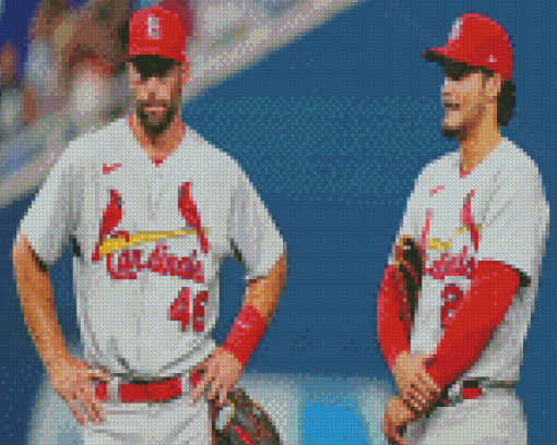 Cardinals Baseball Diamond Paintings