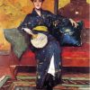 Chase William Merritt The Blue Kimono Diamond Painting