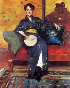 Chase William Merritt The Blue Kimono Diamond Painting