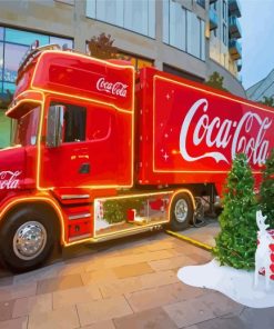 Christmas Cola Truck Diamond Painting