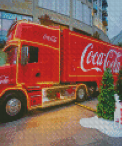 Christmas Cola Truck Diamond Paintings
