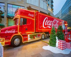 Christmas Cola Truck Diamond Painting