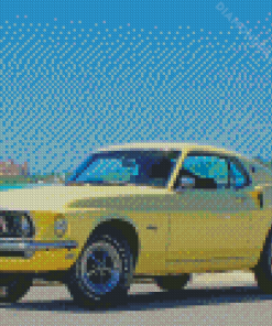 Classic 1969 Ford Mustang Fastback Diamond Paintings