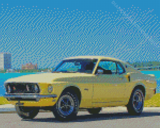 Classic 1969 Ford Mustang Fastback Diamond Paintings