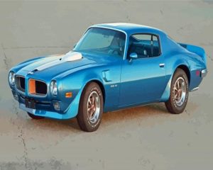 Classic 1970 Firebird Blue Car Diamond Painting