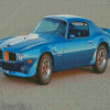 Classic 1970 Firebird Blue Car Diamond Paintings