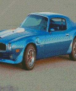 Classic 1970 Firebird Blue Car Diamond Paintings