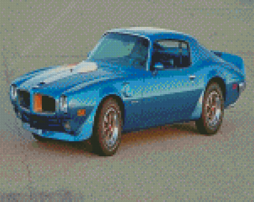 Classic 1970 Firebird Blue Car Diamond Paintings