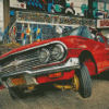 Classic Lowrider Car Diamond Paintings