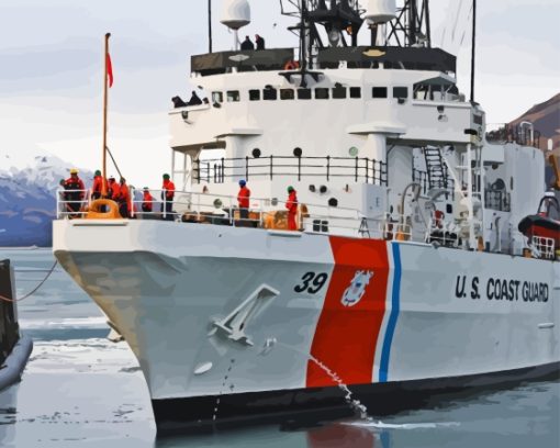 Close Up United States Coast Guard Diamond Painting