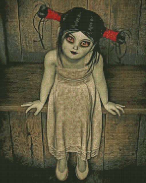 Creepy Gothic Doll Diamond Paintings