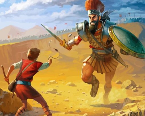 Cool David and Goliath Diamond Painting