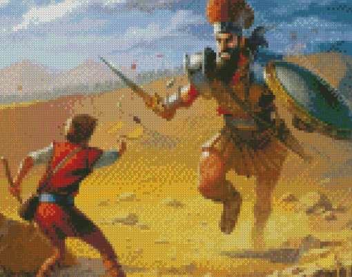 Cool David and Goliath Diamond Paintings