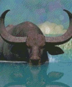 Domestic Water Buffalo Diamond Paintings