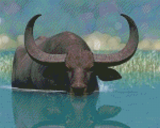 Domestic Water Buffalo Diamond Paintings