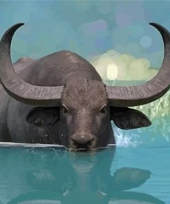 Domestic Water Buffalo Diamond Painting