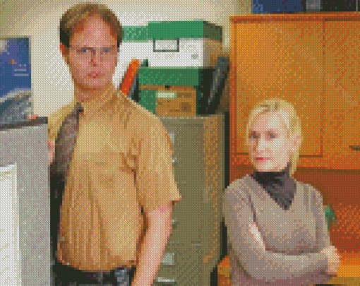 Dwight And Angela The Office Diamond Paintings