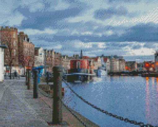 Edinburgh Leith Port Diamond Paintings