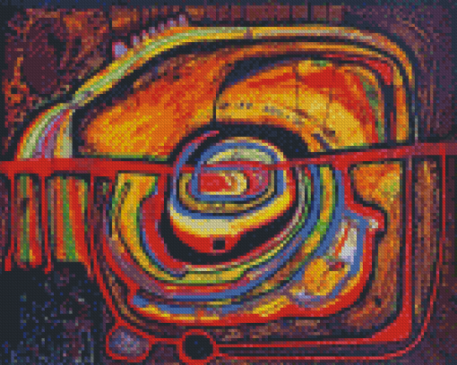 Eyebalance Number Five By Hundertwasser Diamond Paintings