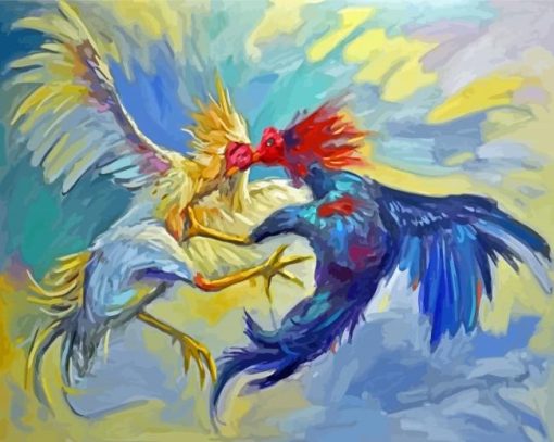 Fighting Cock Diamond Painting