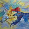 Fighting Cock Diamond Paintings