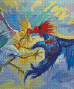 Fighting Cock Diamond Paintings