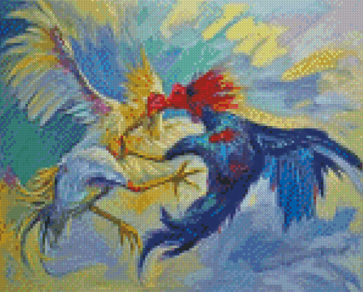 Fighting Cock Diamond Paintings