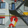 Fire Escape Stairs Diamond Paintings