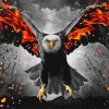 Fire Fantasy Eagle Diamond Painting