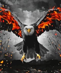 Fire Fantasy Eagle Diamond Painting