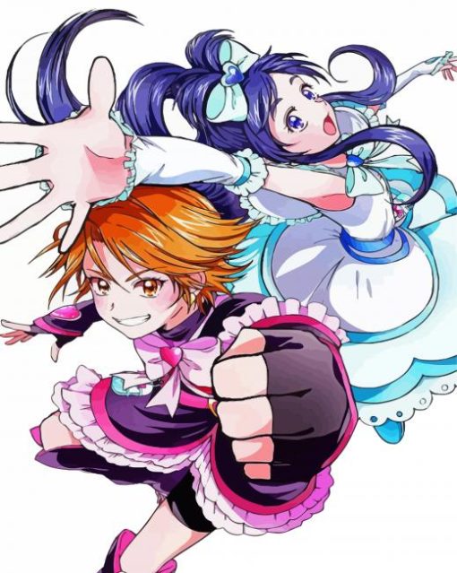 Futari wa Pretty Cure Character Art Diamond Painting