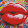 Graffiti Lips Diamond Paintings