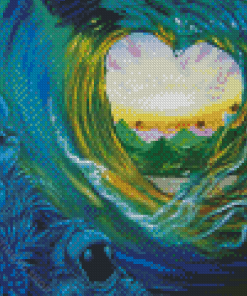 Heart Wave Diamond Paintings