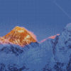 Himalayas At Sunset Landscape Diamond Paintings