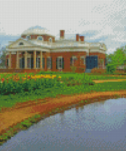 Historical Landmark Monticello Virginia Diamond Paintings