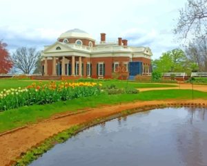 Historical Landmark Monticello Virginia Diamond Painting