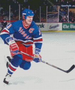 Ice Hockey Player Mark Messier Diamond Paintings