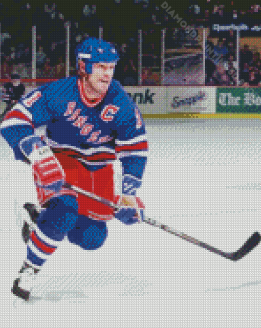 Ice Hockey Player Mark Messier Diamond Paintings