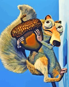 Ice Age Scrat Squirrel And Nut Diamond Painting