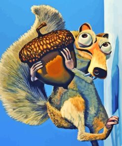 Ice Age Scrat Squirrel And Nut Diamond Painting