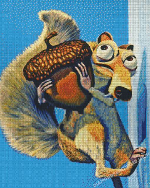 Ice Age Scrat Squirrel And Nut Diamond Paintings