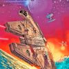 Illustration Millennium Falcon Star Wars Diamond Painting