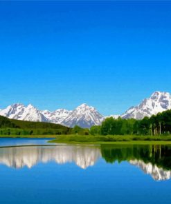 Jackson Lake Grand Teton Diamond Painting