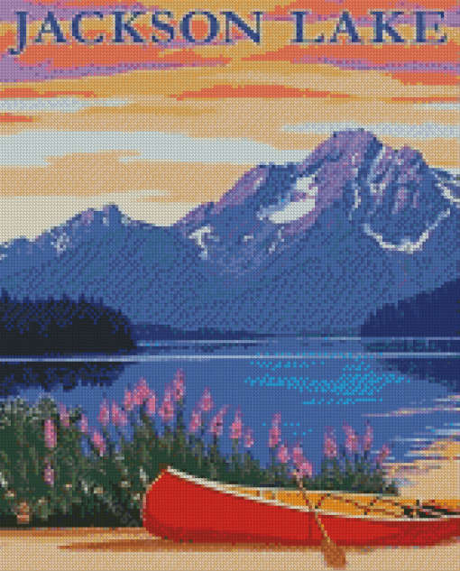 Jackson Lake Poster Diamond Paintings